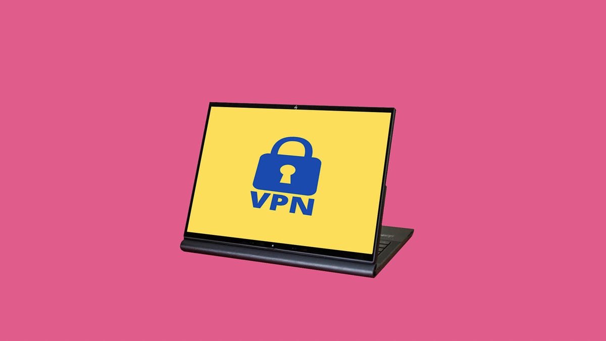 VPN service on a laptop