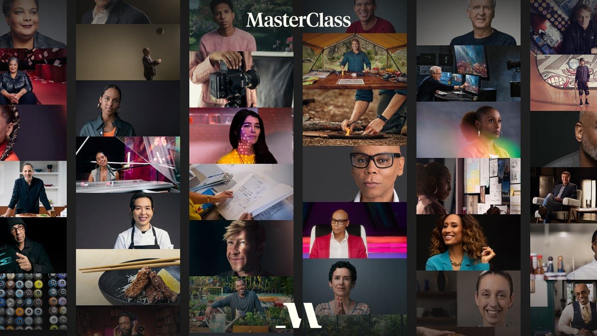 Screen of different MasterClasses