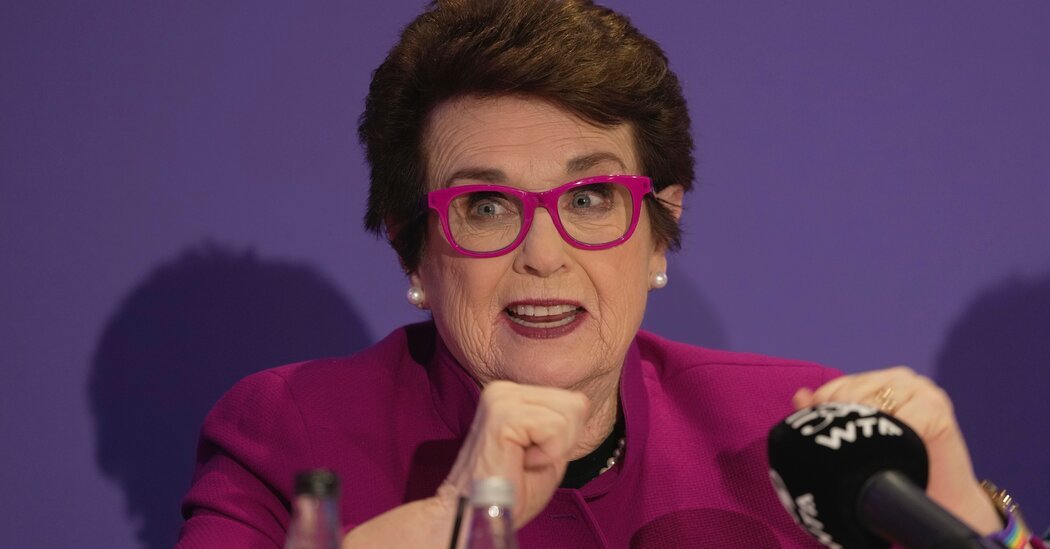 Billie Jean King Supports Talks With Saudi Arabia on Women’s Tennis Events