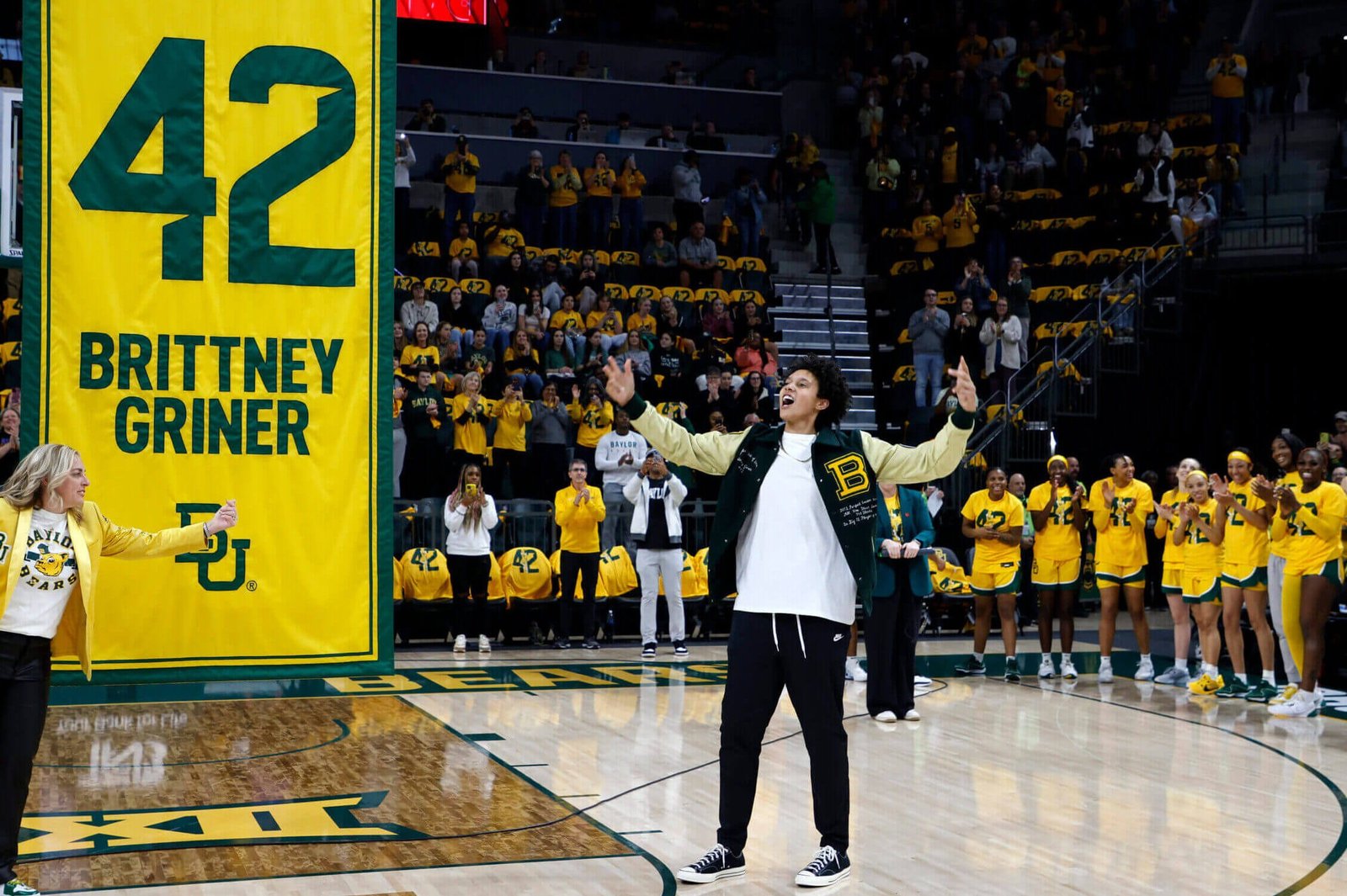 'She's part of our family': Brittney Griner makes long-awaited return to Baylor