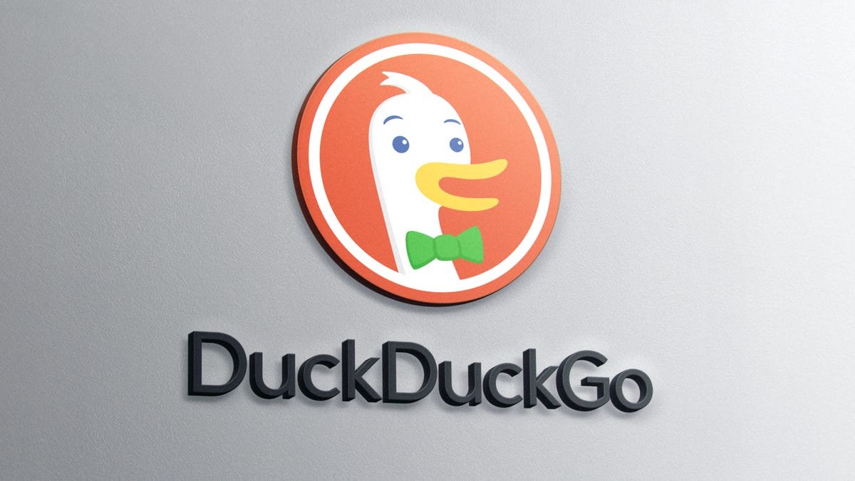 The DuckDuckGo logo showing a duck