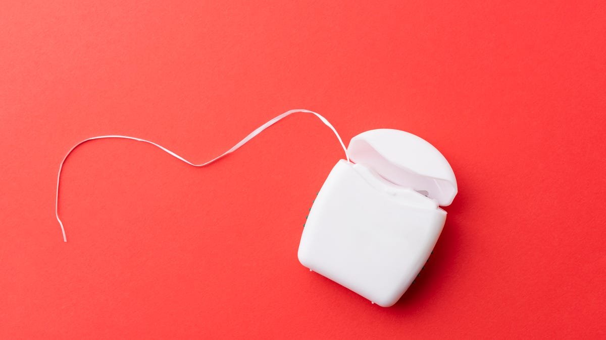 Floss coming out of a container